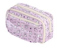 Primary School Students' Large Capacity Stationery Box, Junior High School Girls' Pain Bag, Three-Layer Storage Pen Case, F, One size
