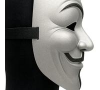 Primary Shipments Premium Hacker Style Mask - Durable & Professional Design - PZ9 Spy Ninjas & Project Zorgo Inspired Cosplay Mask (Silver)