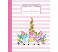 Primary Story Journal: Draw and Write Unicorn Composition Notebook for Kids: K-2 Creative Story Journal For Handwriting and Sketching
