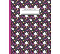 Primary Story Journal Grades K-2: Ghost & Floral Pattern: Whimsical Cottagecore Halloween Aesthetic Notebook with Drawing and Writing Space