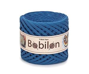 Primary T-Shirt Yarn for Crocheting, Knitting Yarn Fabric Cloth, T-Shirt Yarn 110 Yards for Macrame, Hand DIY Bag Basket Cushion Projects 5-7 mm Blue Jeans