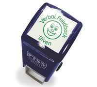 Primary Teaching Services Ltd Verbal Feedback Given Pre-inked Stamper Ready To Use 25mm (Green)