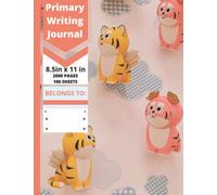 Primary Writing Journal FOR GIRLS, Kids Handwriting & Drawing Story Journal, Grades K-2. Workbook for girls, boys, kids.: Blank wide lined. Composition notebook for kitten lovers