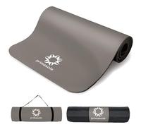primasole 1/2 Thick Exercise Mat with Carry Strap & Case Mat for Yoga Pilates Fintess at Home and Gym 72" L x 24" W Earth Brown Color PSS91NH029A