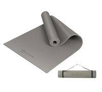 Primasole Brown Non Toxic Yoga Mat with Poses - 68"Lx24"Wx1/4 Inch Non-Slip Workout Mats for Home, At Home Workout Mat with Carry Strap for Yoga Pilates PSS91NH005NA