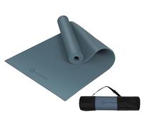 Primasole Dark Green Non Toxic Yoga Mat with Poses - 68"Lx24"Wx1/3 Inch Non-Slip Workout Mats for Home, At Home Workout Mat with Carry Strap for Yoga Pilates PSS91NH011NA