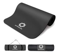 Primasole Thick Yoga Mat, 1/2-Inch Extra Thick NBR Mat with Enhanced Stability - Textured Design, Lightweight Mat with Carrying Strap & Case for Yoga, Pilates, Gym & Home Use (Multiple Colors)