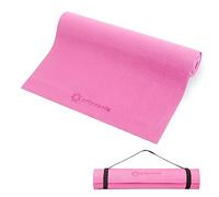 Primasole Yoga Mat with Carry Strap for Yoga Pilates Fitness and Floor Workout at Home and Gym 1/4 thick (Azalea Pink Color) PSS91NH004A