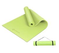PrimasoleLight Green Non Toxic Yoga Mat with Poses - 68"Lx24"Wx1/4 Inch Non-Slip Workout Mats for Home, At Home Workout Mat with Carry Strap for Yoga Pilates PSS91NH044NA