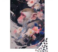 Primate Petals 1000-Piece Adult Jigsaw Puzzle, 70x50cm/1000pcs; A Calm After-work Activity; Smooth White Card with Reduced Dust