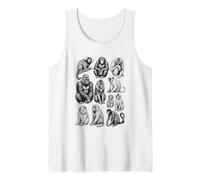 Primates 90s Vintage Tattoo Style Retro Monkeys Graphic Y2K Tank Top
