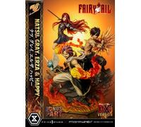 Prime 1 Studio Fairy Tail - Natsu, Grey, Erza, Happy - Del Statue Bonus circa 1/7 57cm