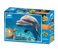 PRIME 3D | Animal Planet - Dolphin & Turtle | 3D Lenticular Jigsaw Puzzle | 61cm x 46cm - 500 pcs | Games & Puzzles | Ages 6+