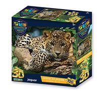 PRIME 3D , Animal Planet - GES Jaguar , 3D Lenticular Jigsaw Puzzle , 31cm x 23cm - 100 pcs , Games & Puzzles , Ages 5+