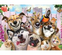 Prime 3D | Howard Robinson - Pet Selfie | 3D Lenticular Jigsaw Puzzle | 61cm x 46cm - 500 pcs | Games & Puzzles | Ages 5+
