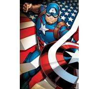 PRIME 3D | Marvel - Captain America | 3D Lenticular Jigsaw Puzzle | 31cm x 46cm - 300 pcs | Games & Puzzles | Ages 6+