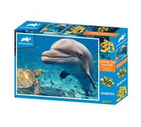 Prime 3D Puzzles Prime 3D Animal Planet Dolphin & Turtle 500 Piece Puzzle