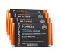 Prime Adventure Emergency Thermal Blanket (Pack of 4)