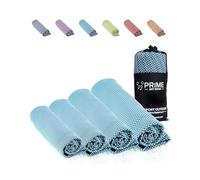 PRIME ART WOOD Bamboo Travel Towel 100 x 50 cm Light Blue