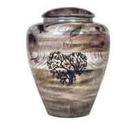 Prime Art Wooden Cremation Urn for Human and Animal Ashes - Commemorative for Adults