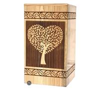 Prime art Wooden Urns For Ashes Adult Cremation Urns For Ashes Adult Tree Of Life Urns For Ashes Adult Wooden Urn Box Funeral Urns For Ashes Adult