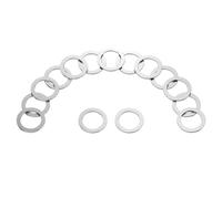PRIME AVE M14 Aluminium Oil Drain Plug Washer Gaskets - U.S. Made 14mm Crush Washer - Oil Plug Gasket Leak Proof Sealing Washers Compatible with Mazda 995641400 (Pack of 15)