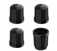 Prime Ave TPMS Tire Valve Caps (4-Pack) Alligator EHA Secure Air Pressure Black Valve Stem Caps Compatible with Audi, BMW, Mercedes, Porsche, Tesla, VW & More (Made in Germany)