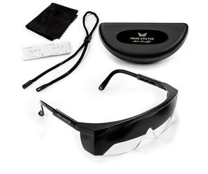 Prime Aviator FOGGLES IFR Flight Training Glasses - Pilot Training & Simulating IMC, Sun Glare Protection, Adjustable Temples for Comfort, Blockalls, Hard Case