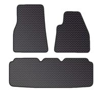 PRIME CAR MAT - Floor Mat for Tesla Model S fits for (2012 On) - Tailored Car Mats - Car Floor Mat, with Anti Slip Backing - 3 pcs Floor Mat Set with 2 Clips