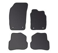 PRIME CAR MATS - Fits AUDI A1 2010-2019 - Black Standard Rubber 3MM - Fully Tailored Black Car Floor Mats Carpets 4 Clips-Non Slip Car Floor Mat-4 Pc Floor Mats Only