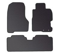PRIME CAR MATS HANDA CIVIC MODEL FLOOR MATS - Car Mats fits for Handa Civic 3 Doors from 2001-2005 - Black Standard Rubber 3mm - Anti Slip Backing - 4 pcs Floor Mat Set