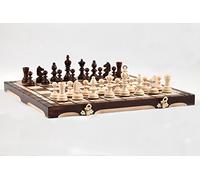 Prime Chess Olympic Wooden Chess Set 35cm Classic Hand Crafted Game Age 3+