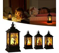 Prime Deals Clearance Halloween Lantern Decoration LED Light Up Hanging Candle Lantern Pumpkin Crow Witch Ghost Hand Pattern for Indoor Outdoor Holiday Garden Halloween Party Decoration