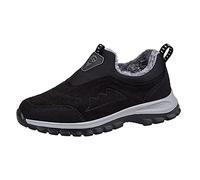 Prime Deals of The Day Black of Friday Womens Winter Boots 2024 Women's New Winter Warm Round Toe Flat Heel Casual Non Slip Comfortable Cotton Shoes Snow Boots 1 Pound Items for Girls (Black, 6)