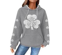 Prime Deals Of The Day Prime Sale Korean Clothes Women Crew Neck Jumpers For Women Uk St+Patricks+Day+Outfits Medieval Top Plus Size Band Tshirt Paddy'S Day T Shirts Warehouse Deals Clearance Grey