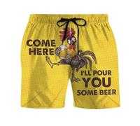 Prime Deals Today Men's Boxer Shorts- Stretch Trunks Underwear Brief Men's Novelty Boxer Briefs Funny Novelty Shorts for Birthday Christmas Xmas Party Yellow L