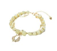Prime Deals Today Only Hetian Jade Gold Bracelet Natural Double Layer Adjustable Classic Bracelet For Women, Beaded Bracelets for Womens, Womens Bracelet Jewelry with Gift