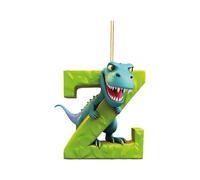Prime Dinosaur 26 English Letters Christmas Tree Decorations, Alphabet Letter Pendant, Tree Hanging Ornament, Home Party Decor