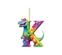 Prime Dinosaur 26 English Letters Christmas Tree Decorations, Alphabet Letter Pendant, Tree Hanging Ornament, Home Party Decor