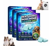 Prime-Drum Washing Machine Cleaner Pro Tablets, Remove Odour & Pet Hair, Clean the Inner Drum and Laundry Tub Seal, All Washing Machines, Eliminates Odour Mould Detergent Residue (3BOX)