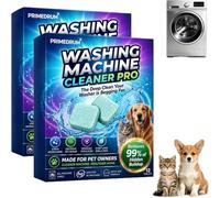 Prime-Drum Washing Machine Cleaner Pro Tablets, Remove Odour & Pet Hair, Clean the Inner Drum and Laundry Tub Seal, All Washing Machines, Eliminates Odour Mould Detergent Residue (2BOX)