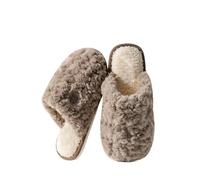 Prime Exclusive Deals Ladies Slippers Memory Foam Slip on Slippers Closed Toe Slippers Wide Fit Orthotic Slippers Fuzzy Comfortable Faux Fur Lined Slipp Women Sliders Size 5 Coffee