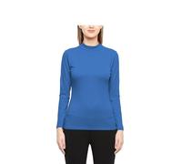 Prime fashions - Ladies Turtle Neck Long Sleeved Stretch Plain Polo Top Womens Jumper (M-L, Royal Blue)