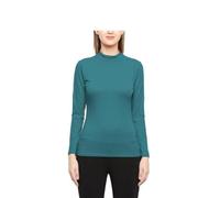 Prime fashions - Ladies Turtle Neck Long Sleeved Stretch Plain Polo Top Womens Jumper (M-L, Teal)