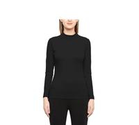 Prime fashions - Ladies Turtle Neck Long Sleeved Stretch Plain Polo Top Womens Jumper (S-M, Black)
