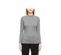 Prime fashions - Ladies Turtle Neck Long Sleeved Stretch Plain Polo Top Womens Jumper (S-M, Light Grey)