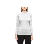 Prime fashions - Ladies Turtle Neck Long Sleeved Stretch Plain Polo Top Womens Jumper (S-M, White)