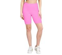 Prime fashions New Ladies Plain Gym Active Summer Cycling Shorts Stretch basic Short Hot pants (M-L, Hot Pink)