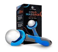 PRIME Fitness Cold Massage Roller Ball | Cold Therapy | Ice Roller Ball with Handle | cryo Stick | Relieve Muscle Pain (Blue)
