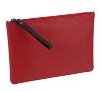 Prime Hide Ladies Leather Zipped Pouch - Red